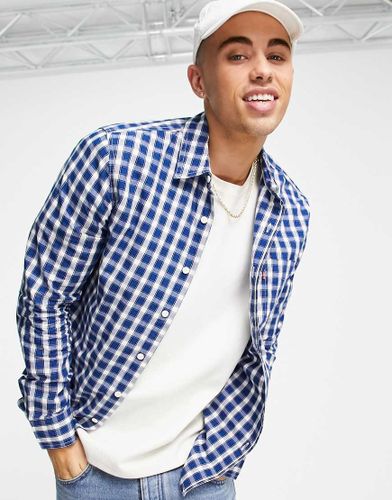 Camicia slim blu navy a quadri - Levi's - Modalova