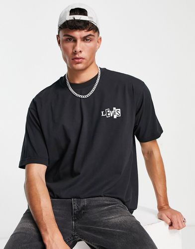 Levi's Skateboarding - T-shirt squadrata nera con logo batwing-Nero - LEVIS SKATEBOARDING - Modalova