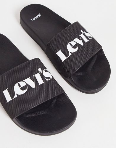Levi's - Sliders nere con logo-Nero - Levi's - Modalova