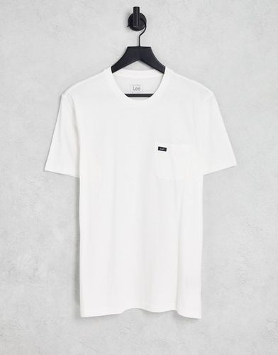 T-shirt bianco sporco con tasca - Lee - Modalova