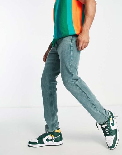 Jeans dritti verde slavato in coordinato - Liquor N Poker - Modalova