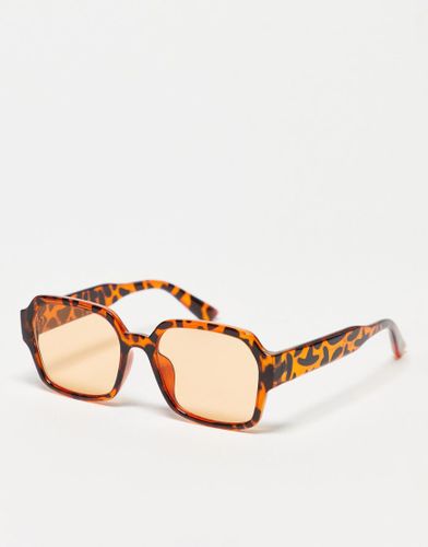 Occhiali da sole oversize marroni-Marrone - Monki - Modalova