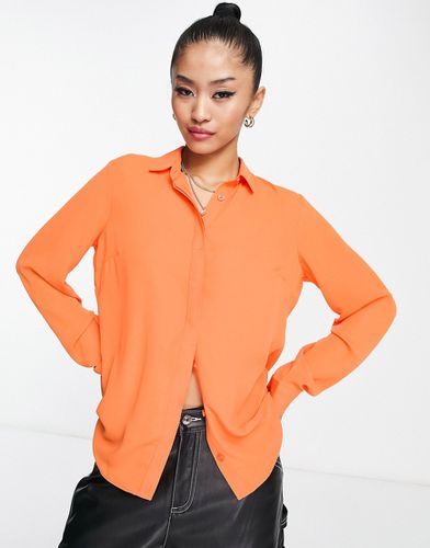 Camicia arancione con bottoni - New Look - Modalova