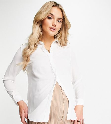 Camicia bianca con bottoni-Bianco - New Look Maternity - Modalova