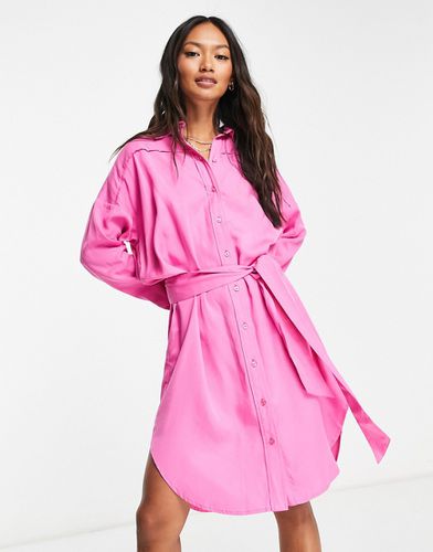 Vestito camicia oversize rosa - Selected - Modalova