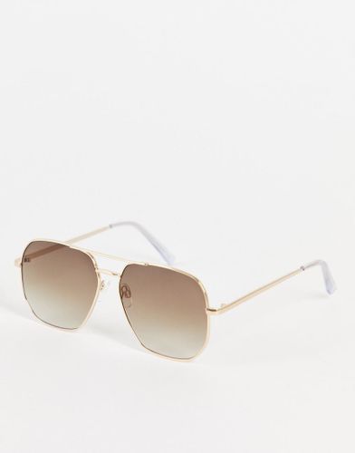 Occhiali da sole aviatore argento - Stradivarius - Modalova