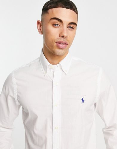 Camicia slim bianca in popeline - Polo Ralph Lauren - Modalova
