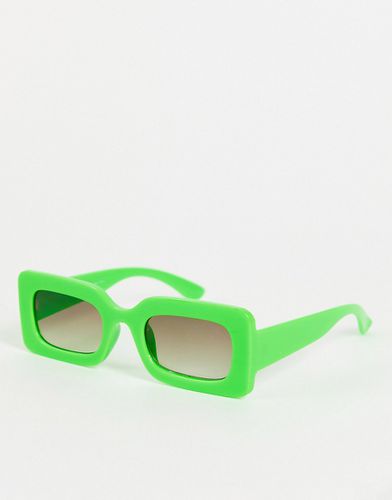 Occhiali da sole quadrati verdi con lenti nere-Nero - Pull & Bear - Modalova