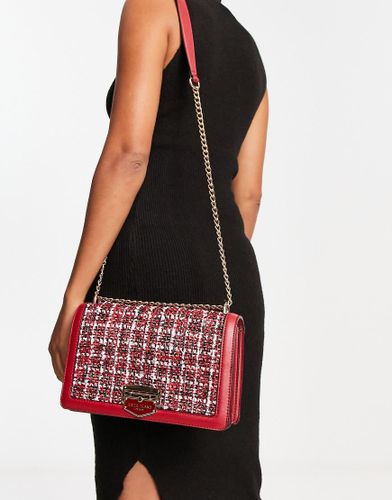 Borsa a cartella in bouclé rossa-Rosso - River Island - Modalova
