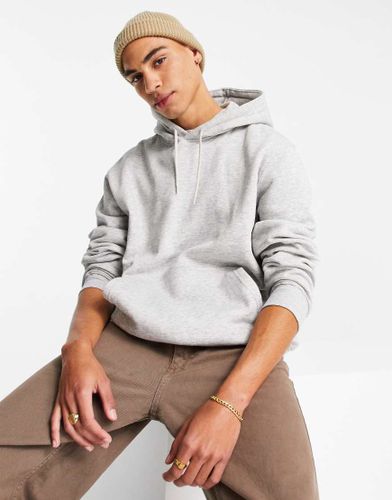 Standard - Felpa con cappuccio color grigio mélange - Weekday - Modalova