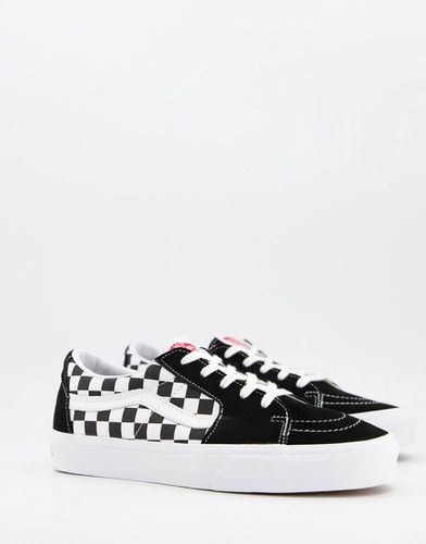 SK8-Low - Sneakers nere a scacchi in tela e camoscio-Nero - Vans - Modalova
