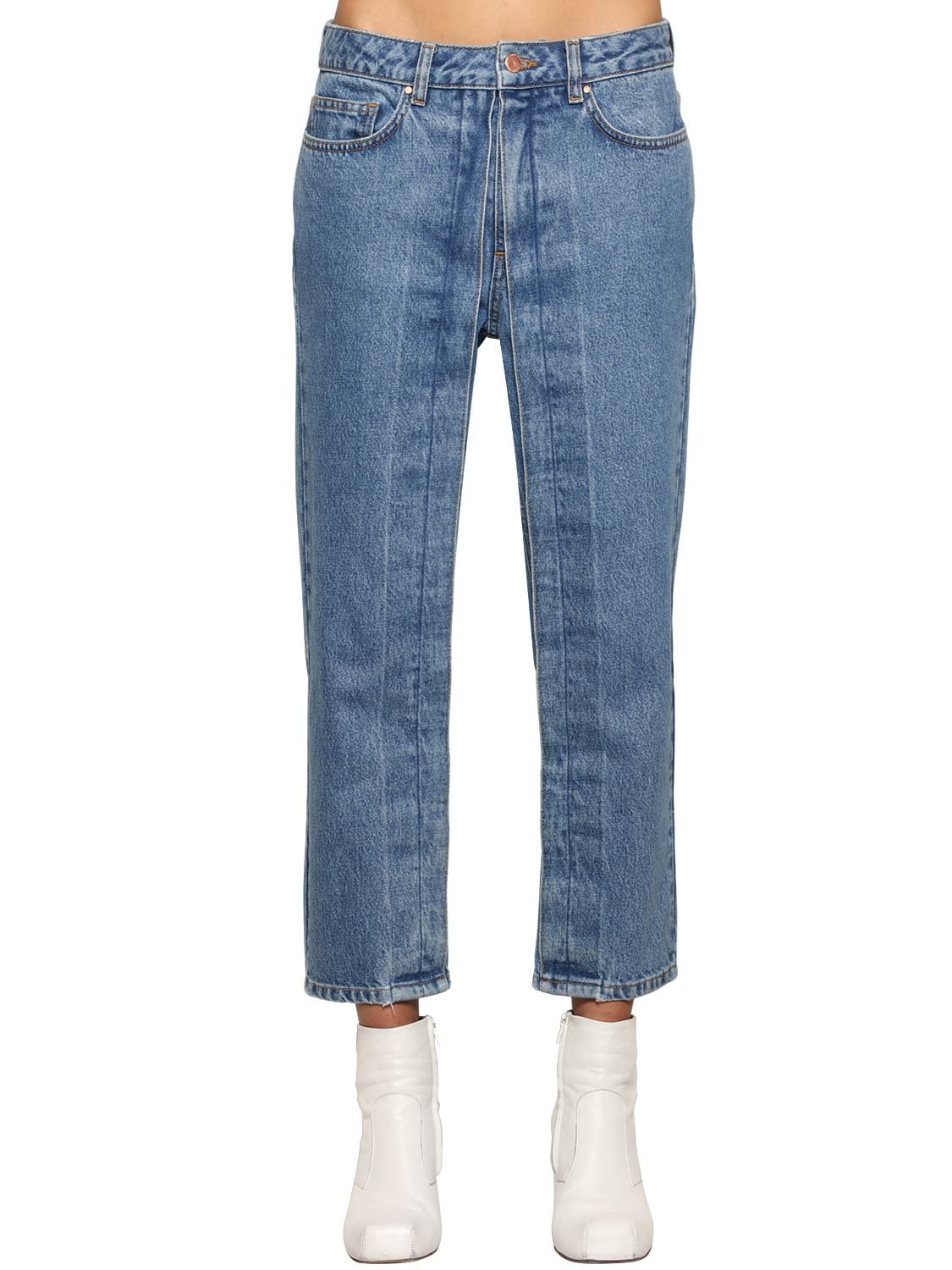 Jeans Cropped In Denim - AALTO - Modalova