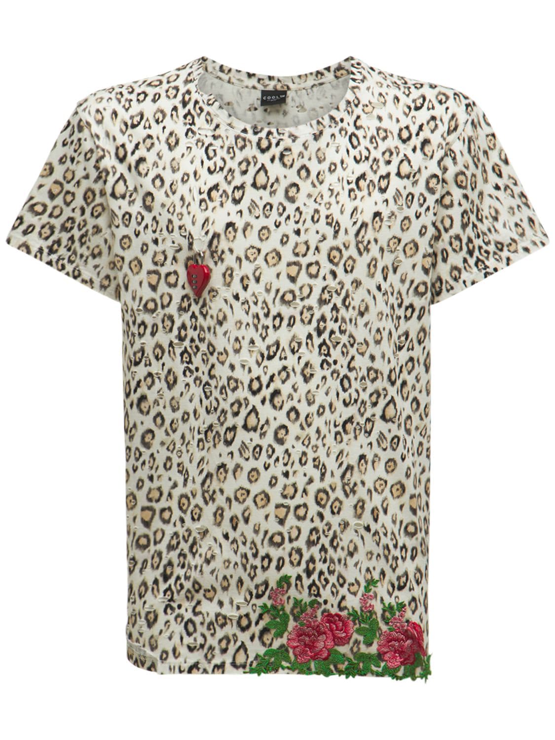 T-shirt In Cotone Leopard - COOL TM - Modalova