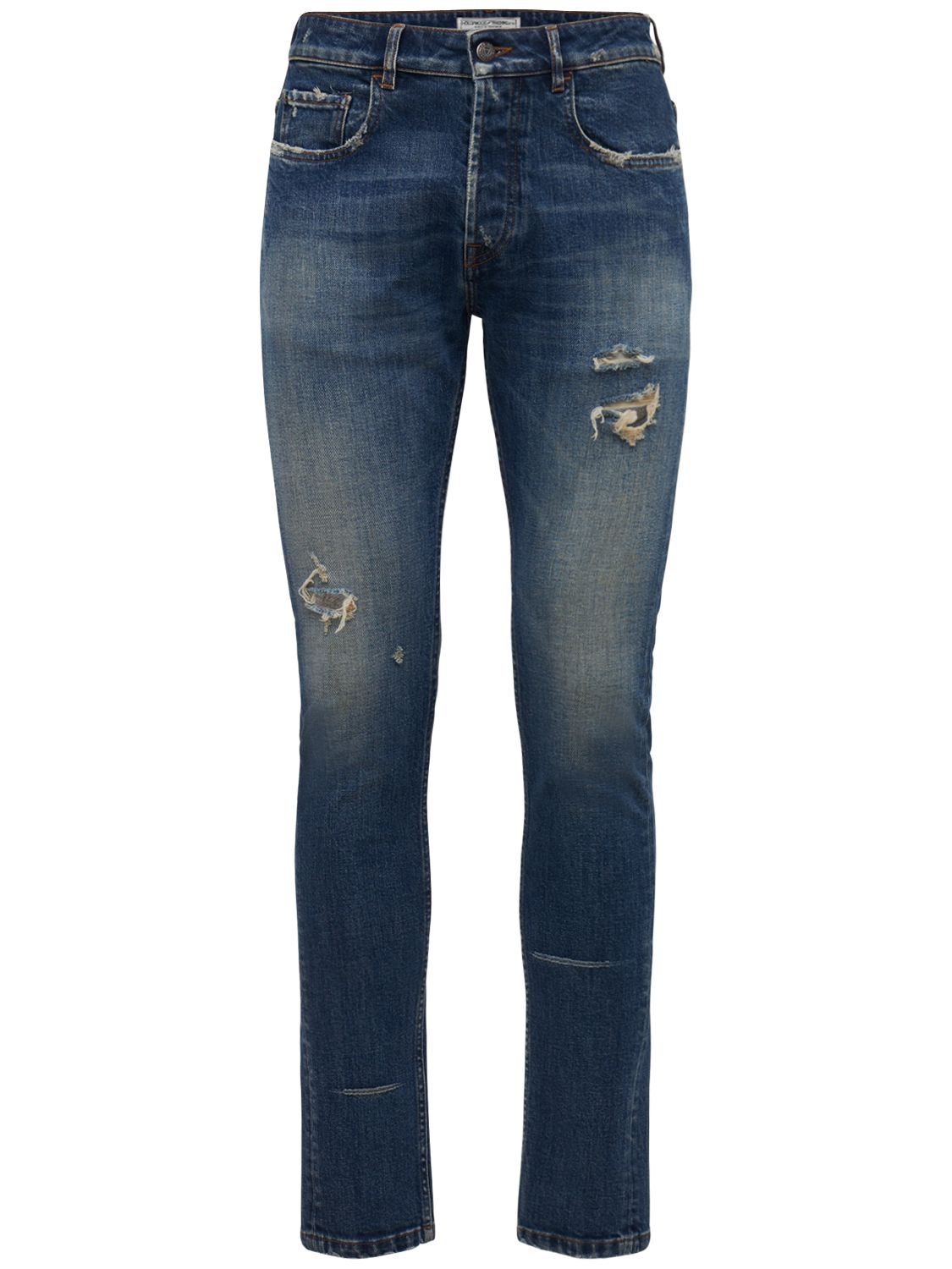 Jeans Slim Fit In Denim Di Cotone 15cm - HTC LOS ANGELES - Modalova