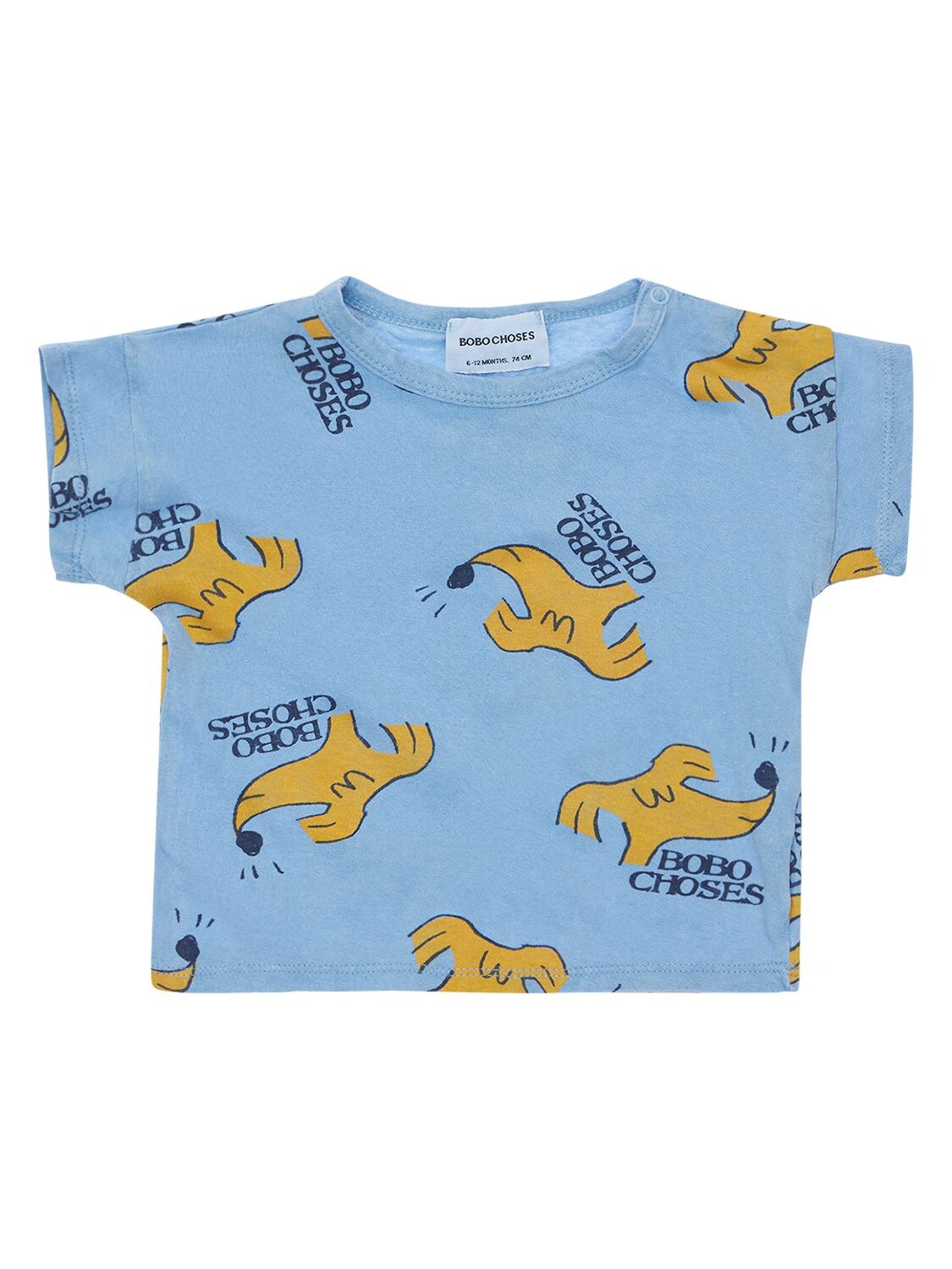 Doggie Print Organic Cotton T-shirt - BOBO CHOSES - Modalova