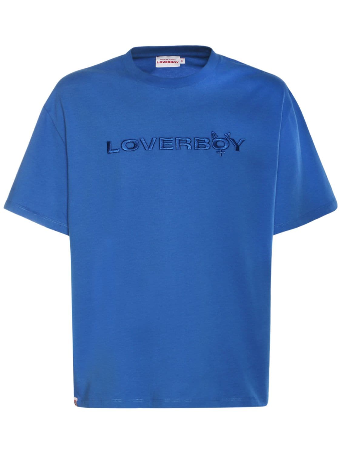 T-shirt In Jersey Di Cotone Con Logo - CHARLES JEFFREY LOVERBOY - Modalova