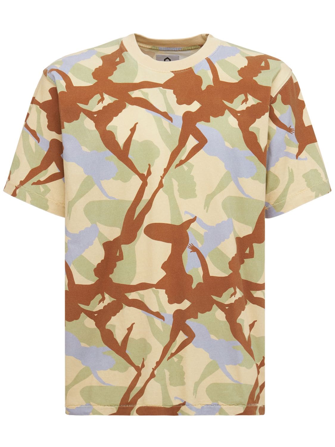 T-shirt In Cotone Camouflage - A NEW BRAND - Modalova