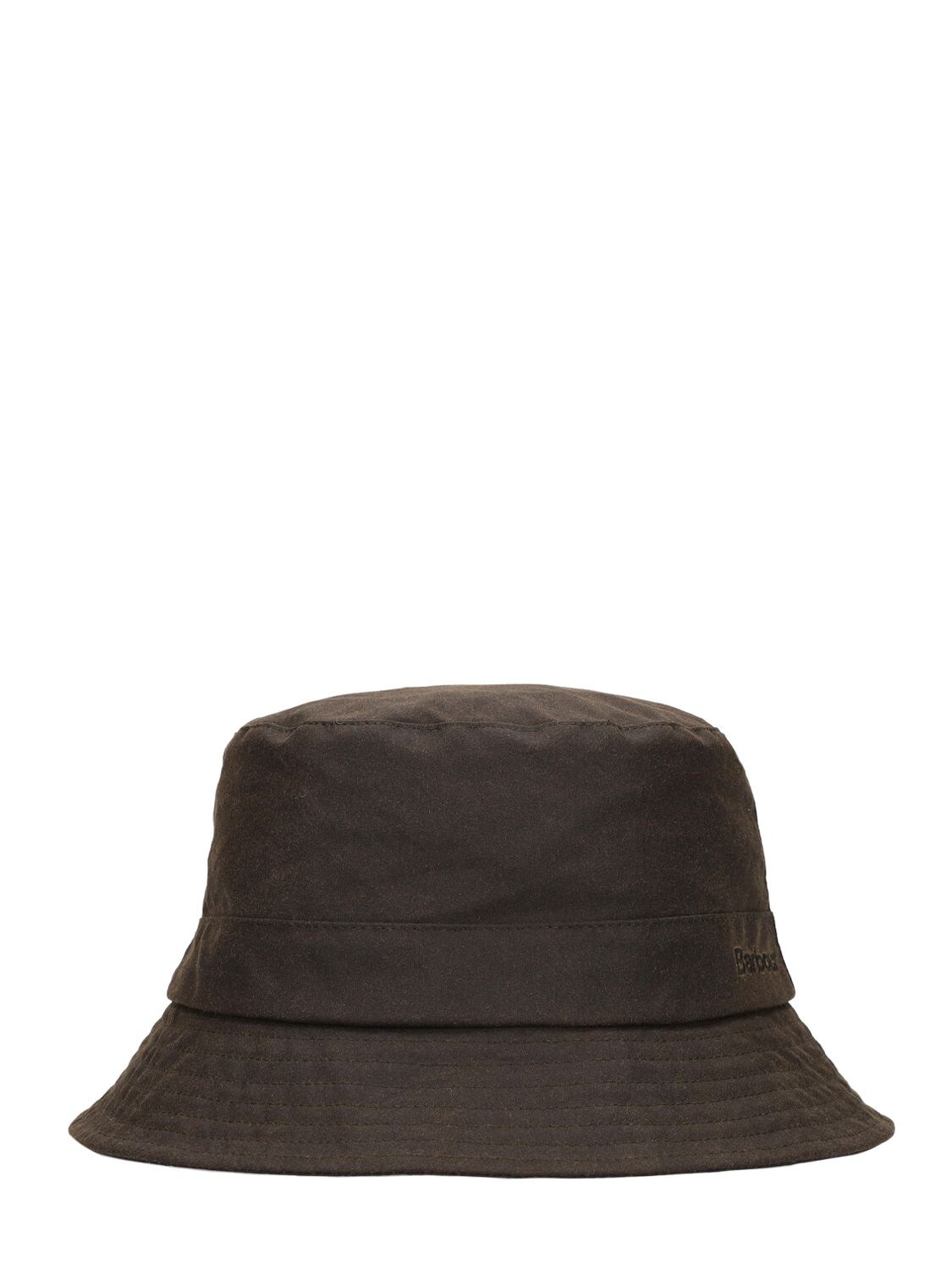 Cappello Bucket In Cotone Cerato Con Logo - BARBOUR - Modalova