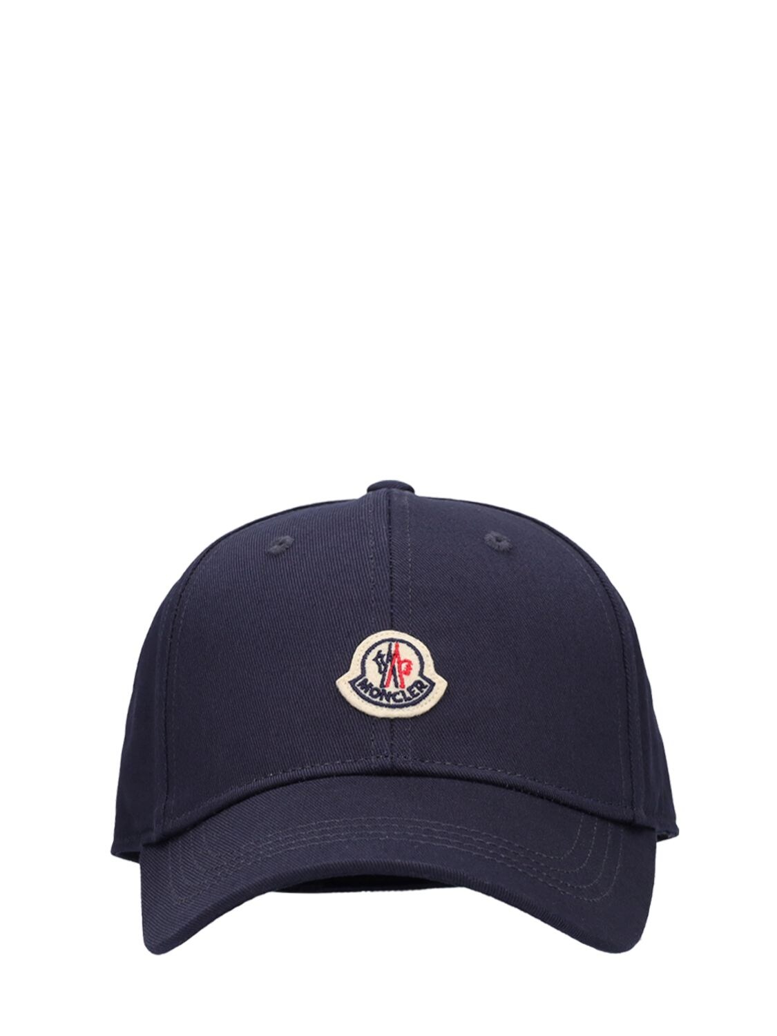 Cappello Baseball In Cotone Con Logo - MONCLER - Modalova