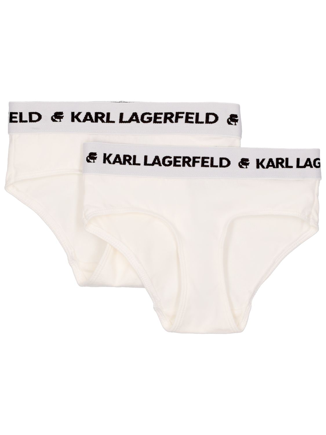 Set Di 2 Slip In Cotone Con Logo - KARL LAGERFELD - Modalova