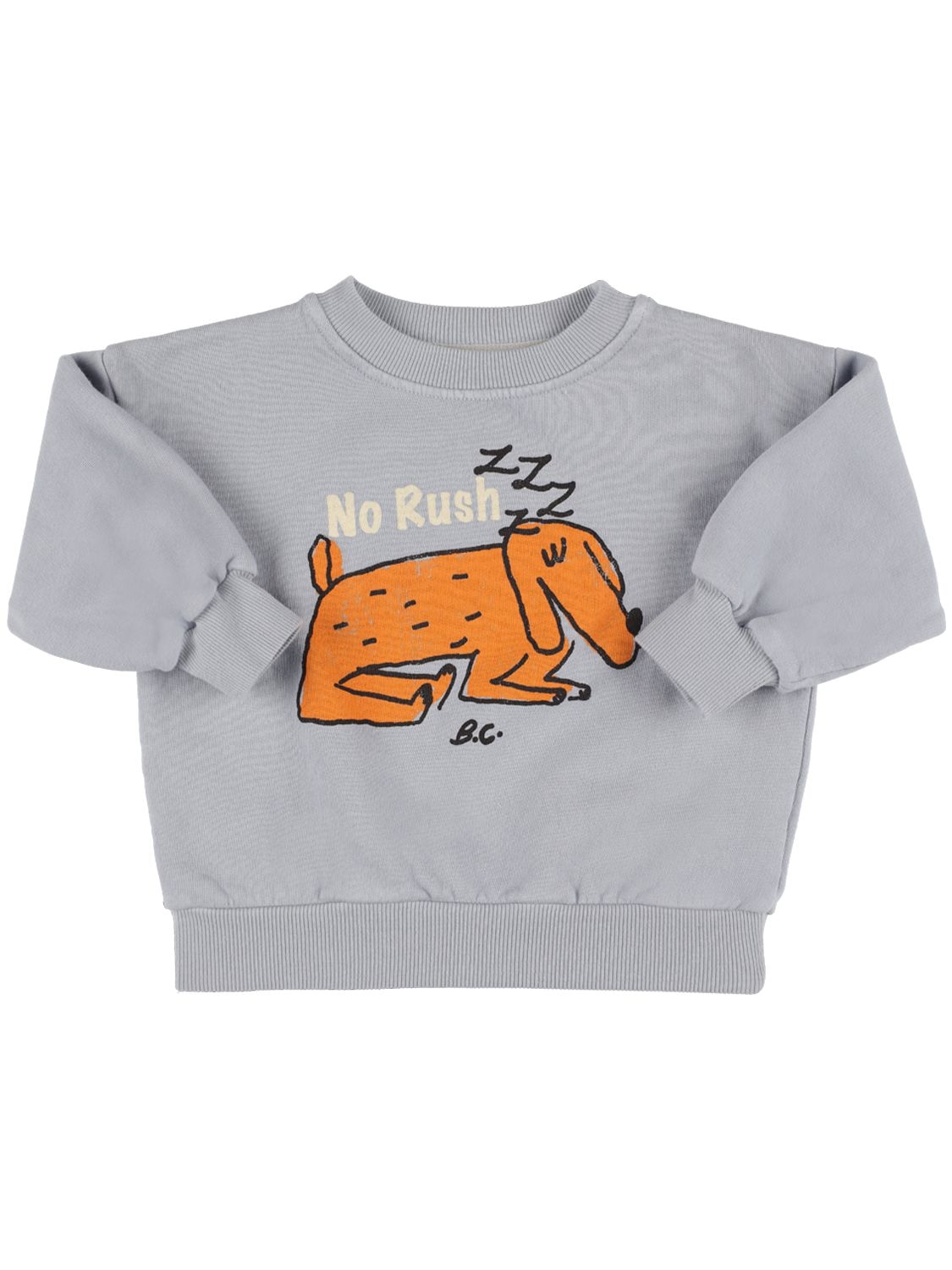 Dog Print Organic Cotton Sweatshirt - BOBO CHOSES - Modalova