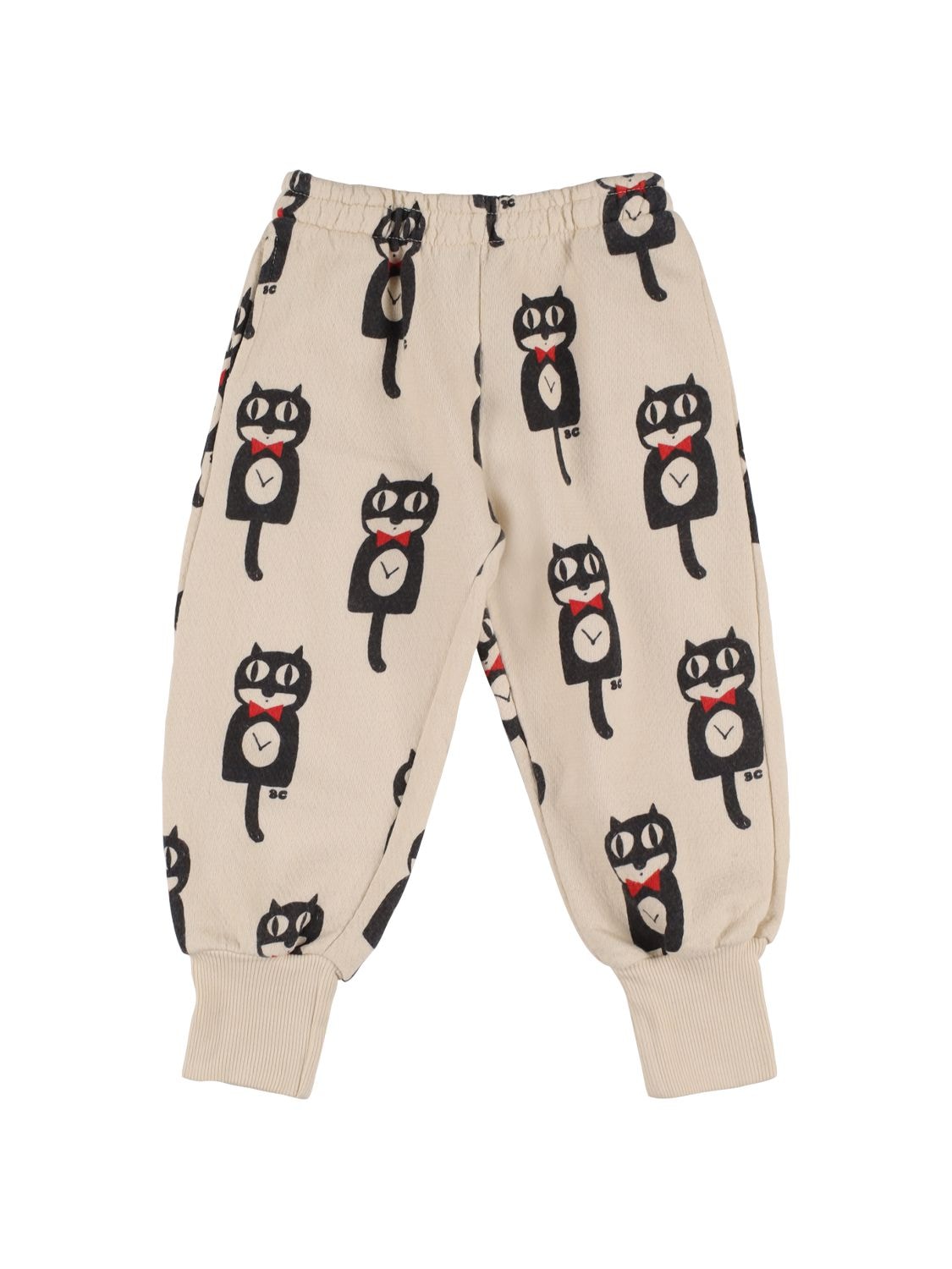 Cat Print Organic Cotton Sweatpants - BOBO CHOSES - Modalova