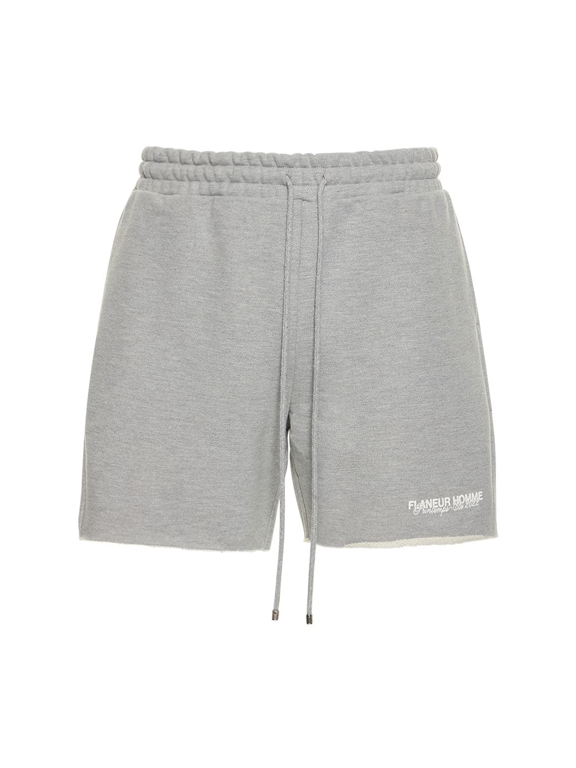 Shorts In Cotone Con Logo - FLANEUR HOMME - Modalova