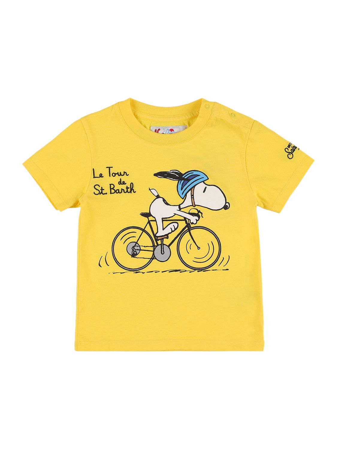 Snoopy Bike Print Jersey T-shirt - MC2 SAINT BARTH - Modalova