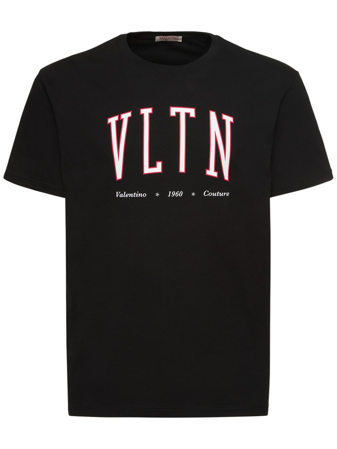 T-shirt In Cotone Con Logo - VALENTINO - Modalova