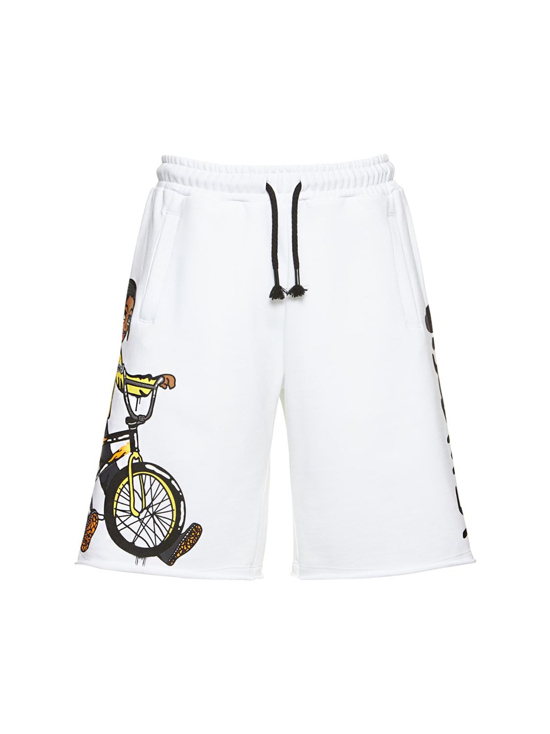 Shorts In Felpa Di Cotone Con Logo - DISCLAIMER - Modalova