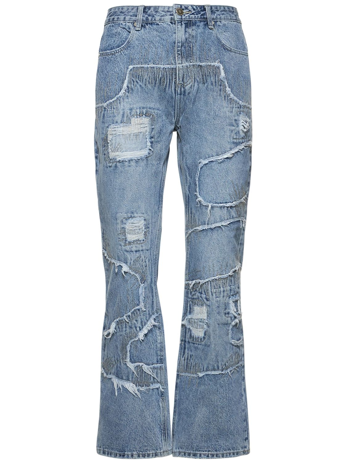 Jeans In Denim Di Cotone Stretch - HOMME + FEMME LA - Modalova