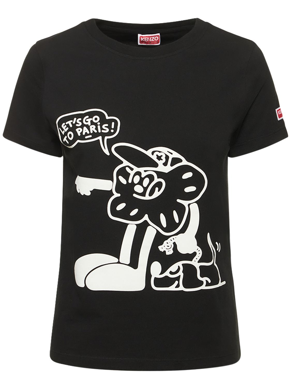 T-shirt Boke Boy In Jersey Con Stampa - KENZO PARIS - Modalova
