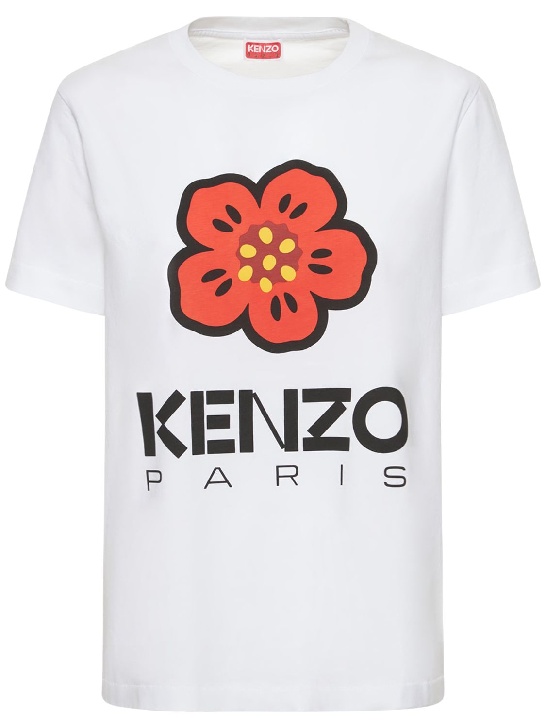 T-shirt Loose Fit In Jersey Di Cotone Con Logo - KENZO PARIS - Modalova