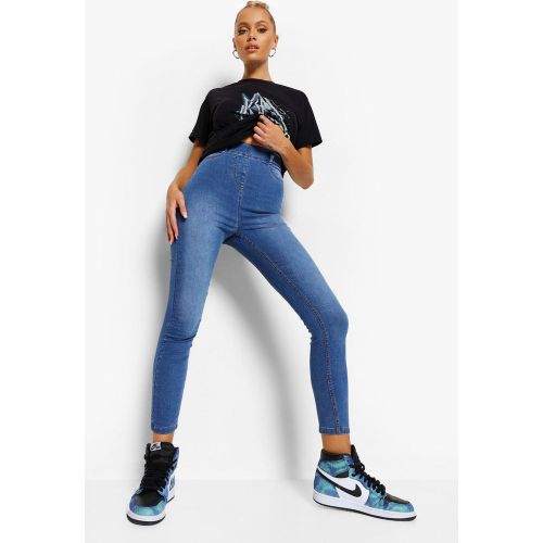Jegging in denim Basic a vita alta - boohoo - Modalova