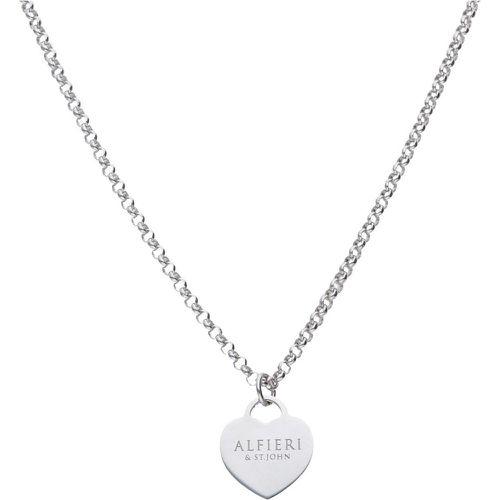 Collana in argento con cuore - ALFIERI & ST. JOHN 925 - Modalova