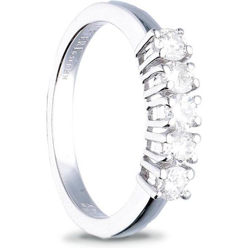 Anello veretta con diamanti - ALFIERI & ST. JOHN - Modalova