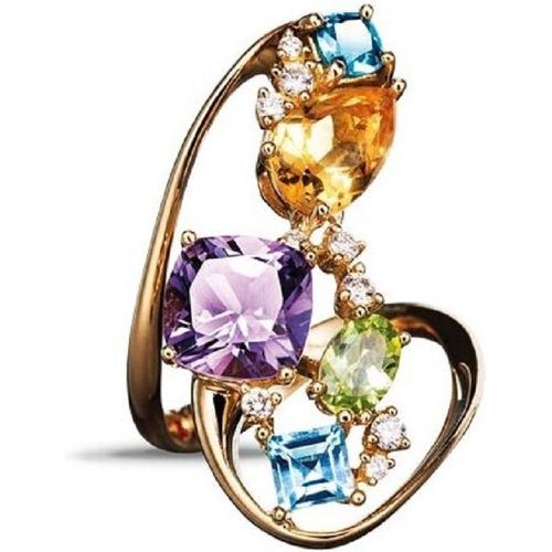 Anello design con diamanti - ALFIERI & ST. JOHN - Modalova