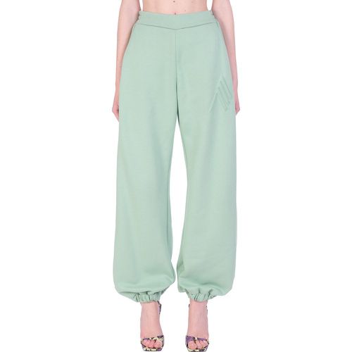 Pantalone in Jersey Verde - The Attico - Modalova