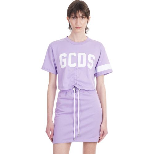 T-Shirt in Cotone Lilla - GCDS - Modalova