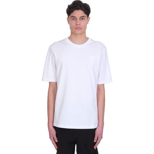 T-Shirt in Cotone Bianco - Ami Paris - Modalova