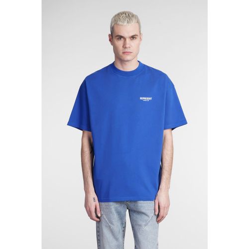 T-Shirt in Cotone Blu - Represent - Modalova