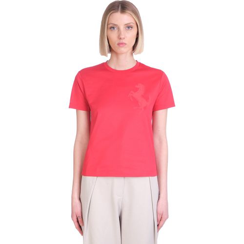 T-Shirt in Cotone Rosso - Ferrari - Modalova