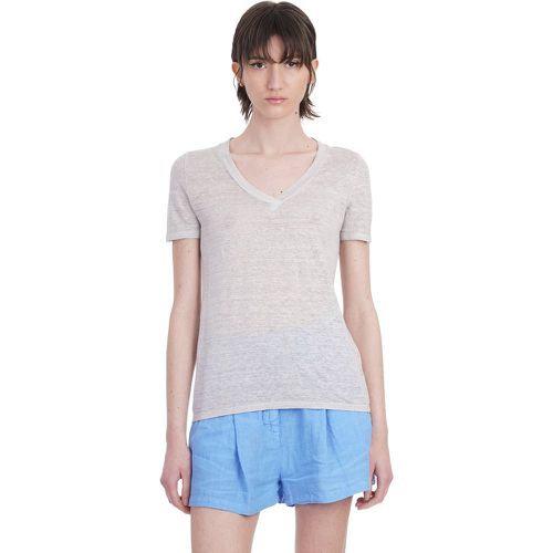 T-Shirt in lino Beige - 120% - Modalova
