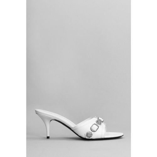 Slipper-Mule in Pelle Bianca - Balenciaga - Modalova