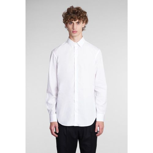Camicia in Cotone Bianco - Giorgio Armani - Modalova