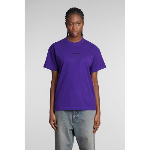 T-Shirt in Cotone Viola - Balenciaga - Modalova