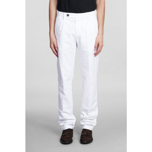 Pantalone Ionio 2 in Cotone Bianco - Massimo Alba - Modalova