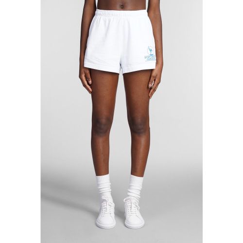 Shorts in Cotone Bianco - Sporty & Rich - Modalova
