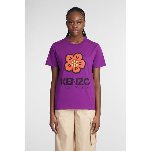 T-Shirt in Cotone Viola - Kenzo - Modalova