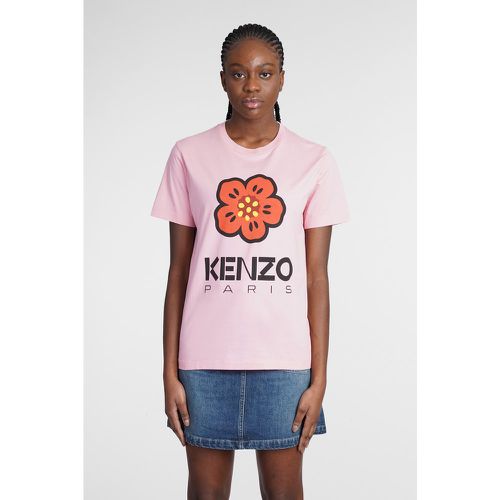 T-Shirt in Cotone Rosa - Kenzo - Modalova